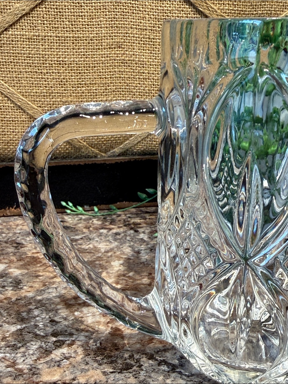 Crystal Mug with Textured Pattern - Picture 6 of 9